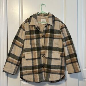Women’s American Eagle Flannel Button Down Jacket